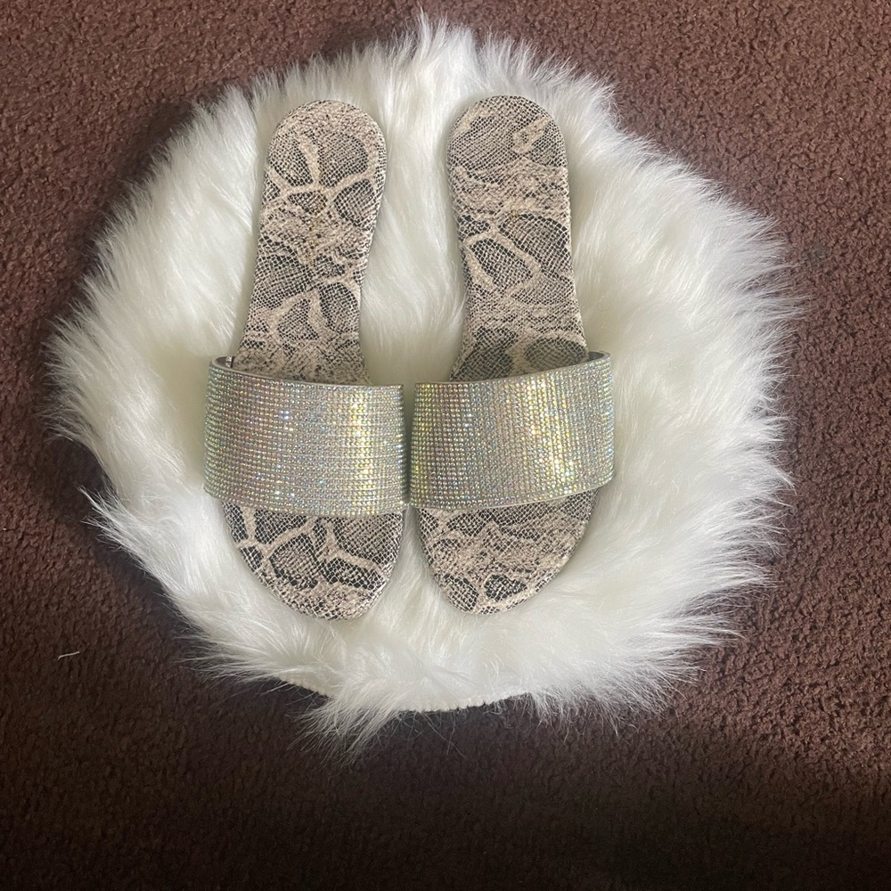 Shoe Republic crystal sandals, size 7.5